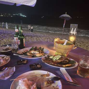 Cena sulla spiaggia di Jimbaran